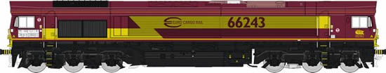 REE Modeles MBE-001 - French Diesel Locomotive Class 66 66243 ECR (DCC Sound Decoder)